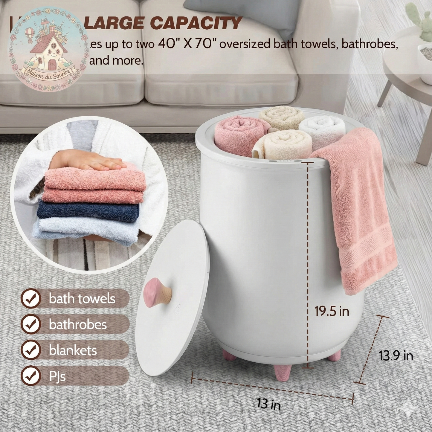 Maison Du Sourire Blanket Warmer