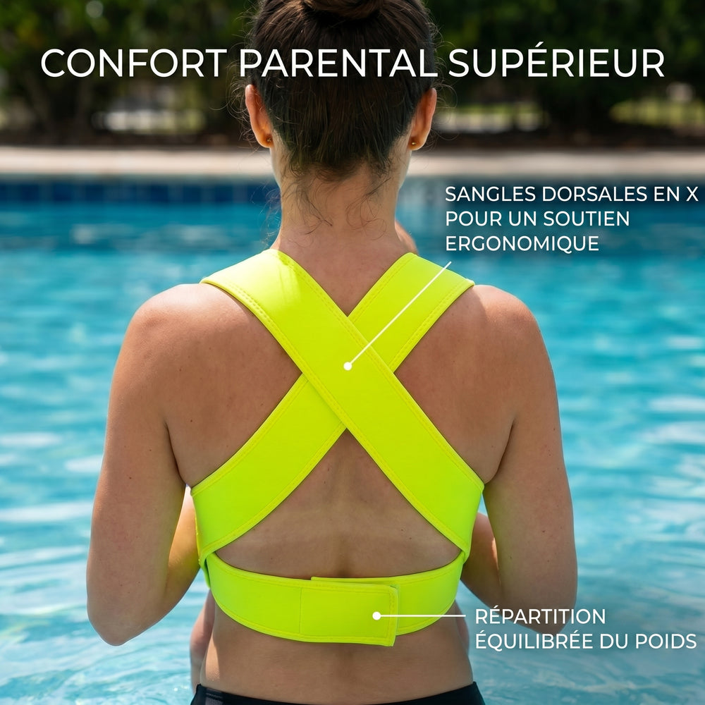 AquaBébé™ à la piscine — Confort et sécurité dans l'eau