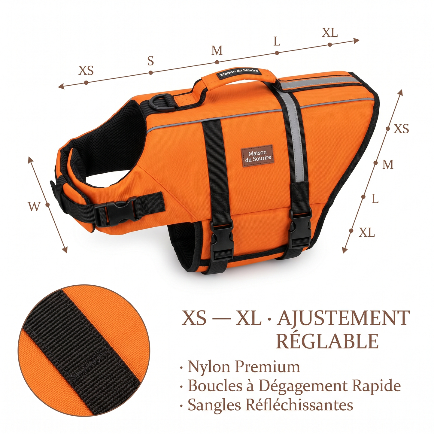 Gilet de Sauvetage pour Chien | AquaChien™