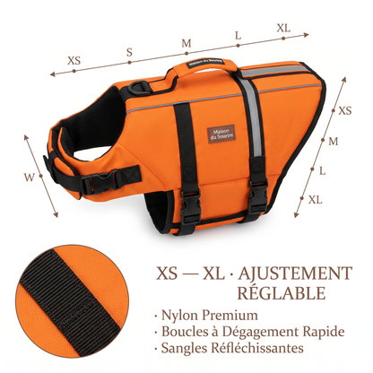 Gilet de Sauvetage pour Chien | AquaChien™