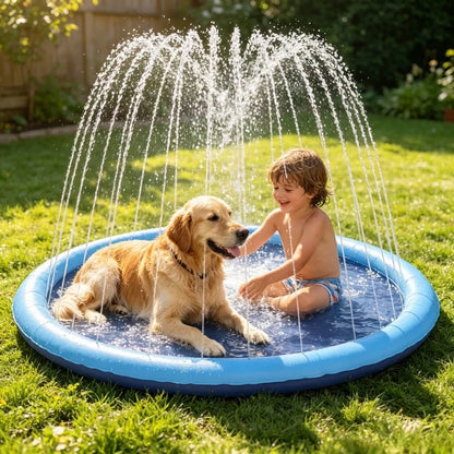 Anneau d'arrosage intégré du tapis d'eau à jet AquaSplash