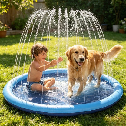Tapis d'eau à jet AquaSplash pour enfants et chiens