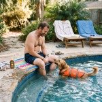 Gilet chien piscine